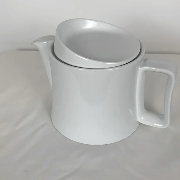 Pieter Stockmans Studio White Porcelain Hand Made Teapot Contemporary Design